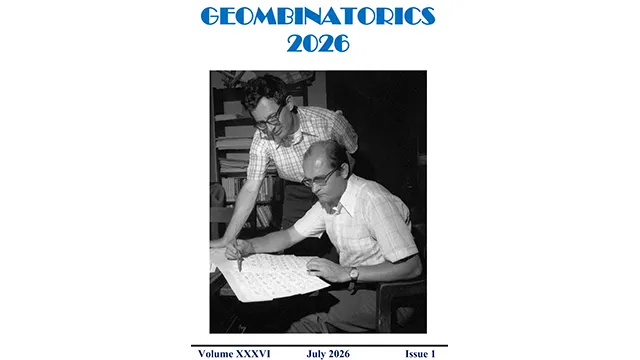 Geombinatorics Cover Issue July 2026